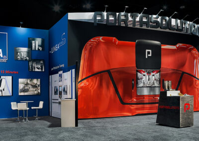 Trade Show Booth for Local Exhibits' client, Portasolutions.