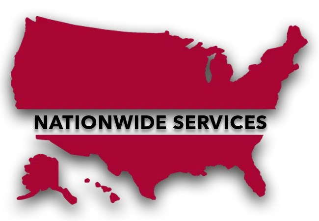 Pic: United States Text: Nationwide Services - Contact Us