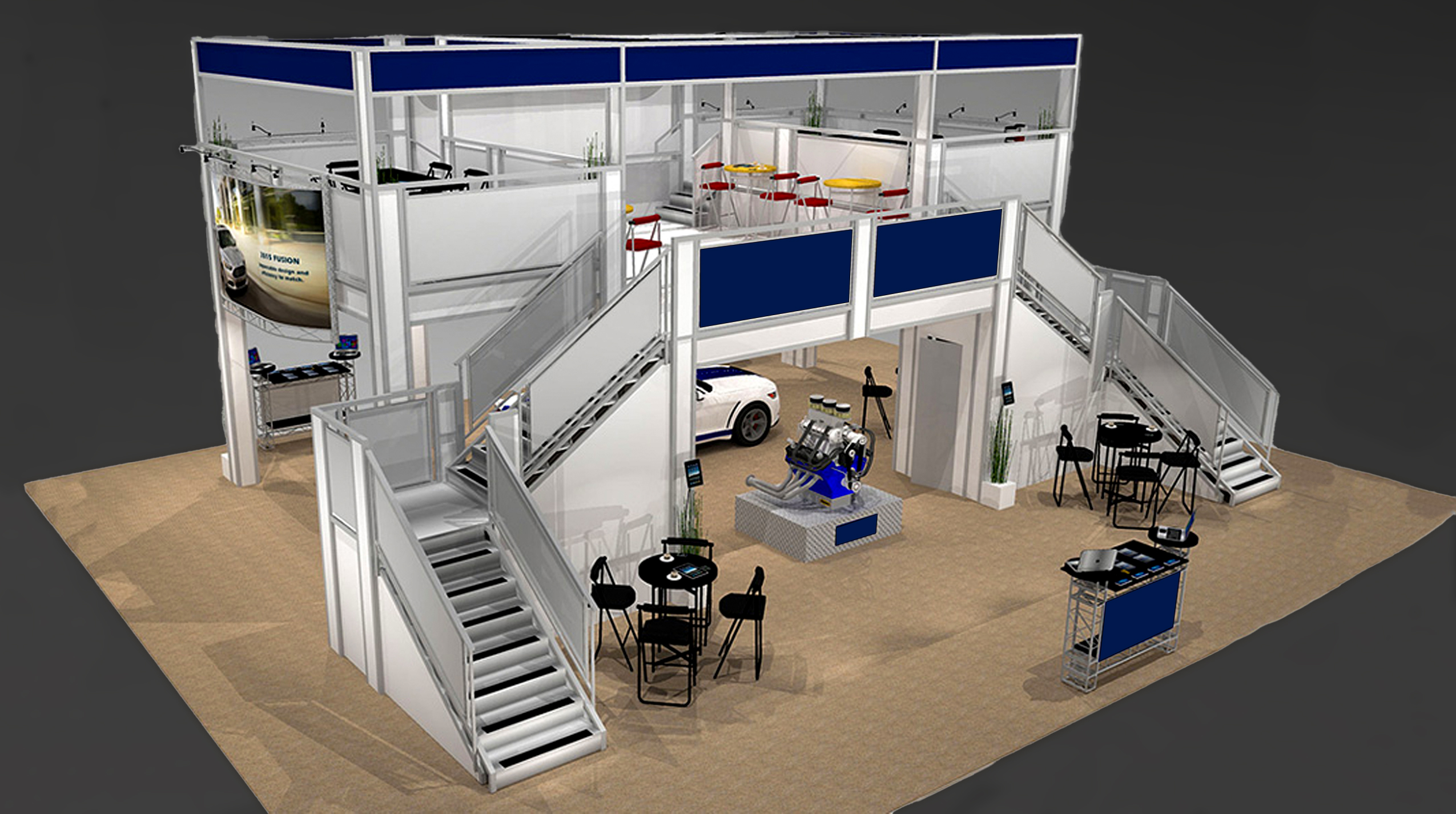 Double Deck Booth Concept