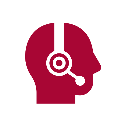 support services icon - man with headset