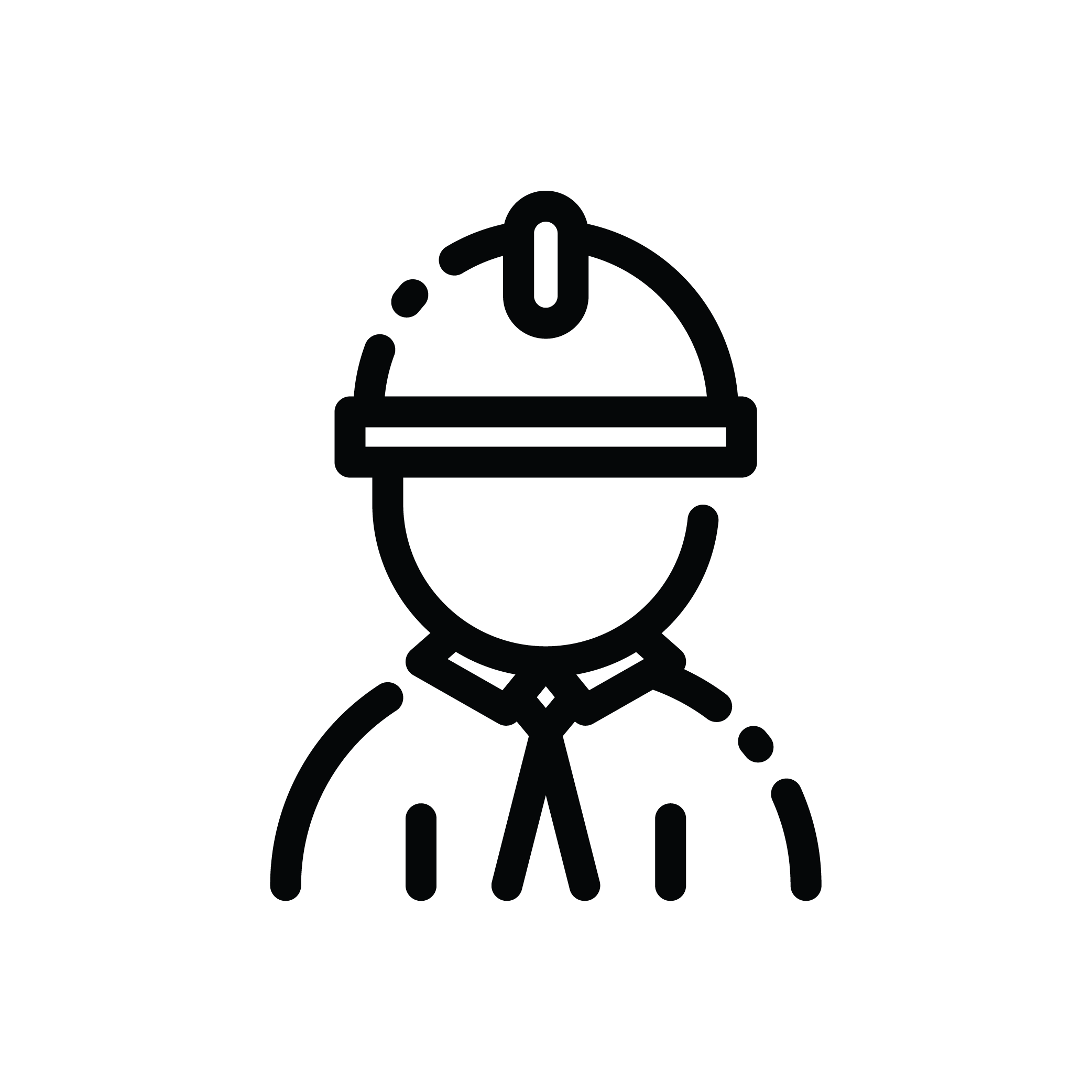 Person in Hard Hat - Our Team Icon