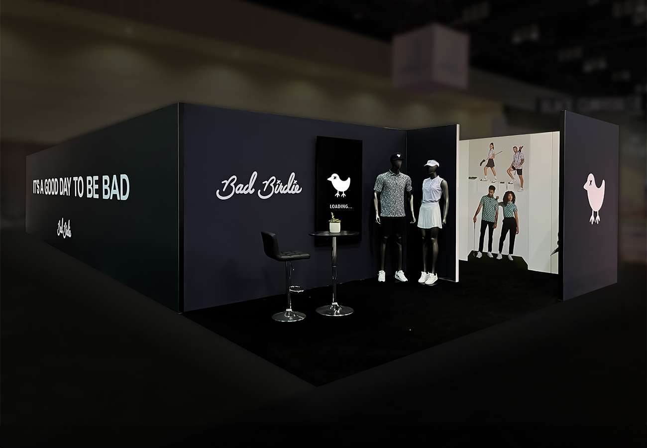 BAD BIRDIE Trade Show Booth Design